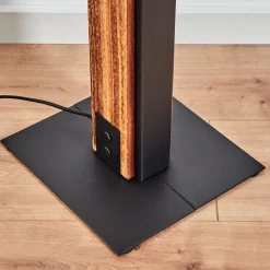 Lampadaire Yuma Ecru, Noir, 4 Lumieres