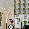 Lampadairebakersfield Led Noir, Blanc, 1 Lumiere
