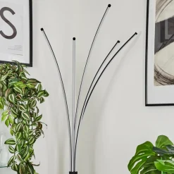 Lampadairebakersfield Led Noir, Blanc, 1 Lumiere