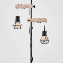Lampadairebardhaman Ecru, Noir, 2 Lumieres