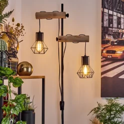 Lampadairebardhaman Ecru, Noir, 2 Lumieres