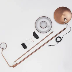 Lampadaireconfluencia Led Bronze, 2 Lumieres