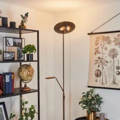 Lampadaireconfluencia Led Bronze, 2 Lumieres