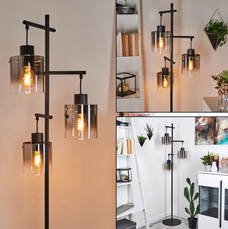 Lampadairegafa Noir, 3 Lumieres