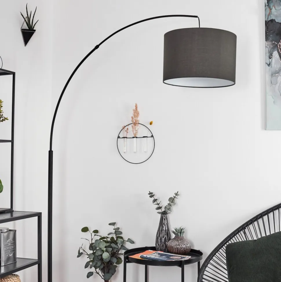 Lampadairegualdim Noir, 1 Lumiere