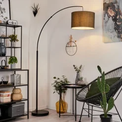 Lampadairegualdim Noir, 1 Lumiere