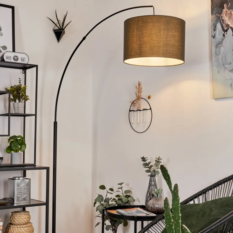 Lampadairegualdim Noir, 1 Lumiere