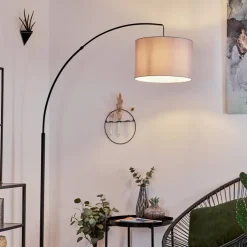Lampadairegualdim Noir, 1 Lumiere