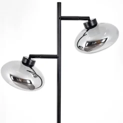 Lampadairehaikala Noir, 2 Lumieres