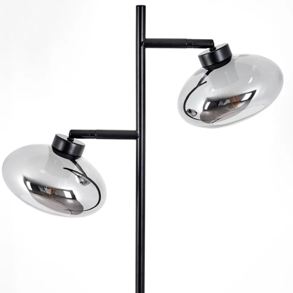 Lampadairehaikala Noir, 2 Lumieres