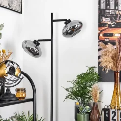Lampadairehaikala Noir, 2 Lumieres