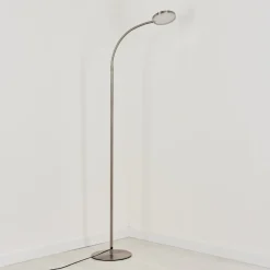 Lampadairehaltia Led Nickel Mat, 1 Lumiere