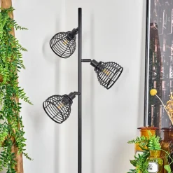 Lampadaireomba Ecru, Noir, 3 Lumieres