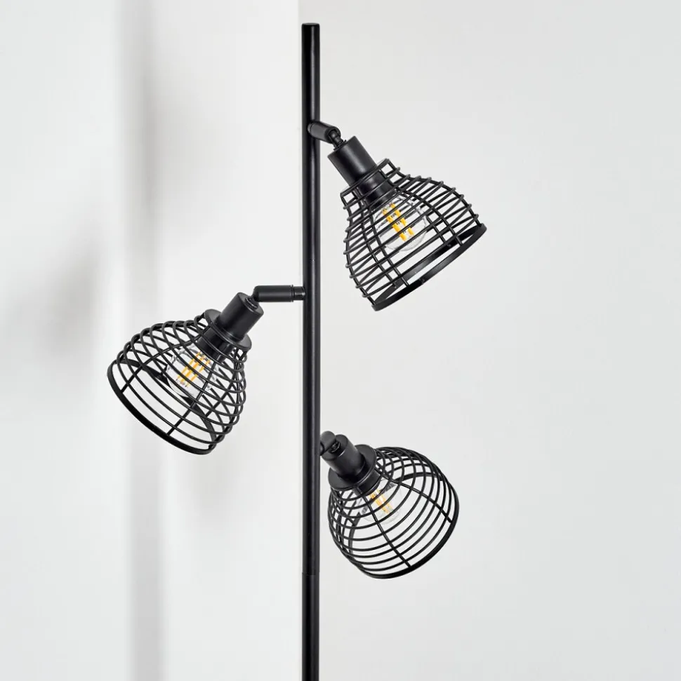 Lampadaireomba Ecru, Noir, 3 Lumieres