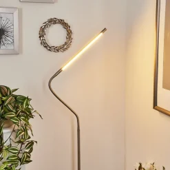 Lampadairereuland Led Nickel Mat, 1 Lumiere