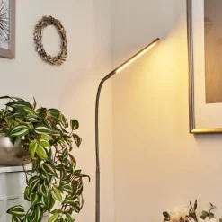 Lampadairereuland Led Nickel Mat, 1 Lumiere