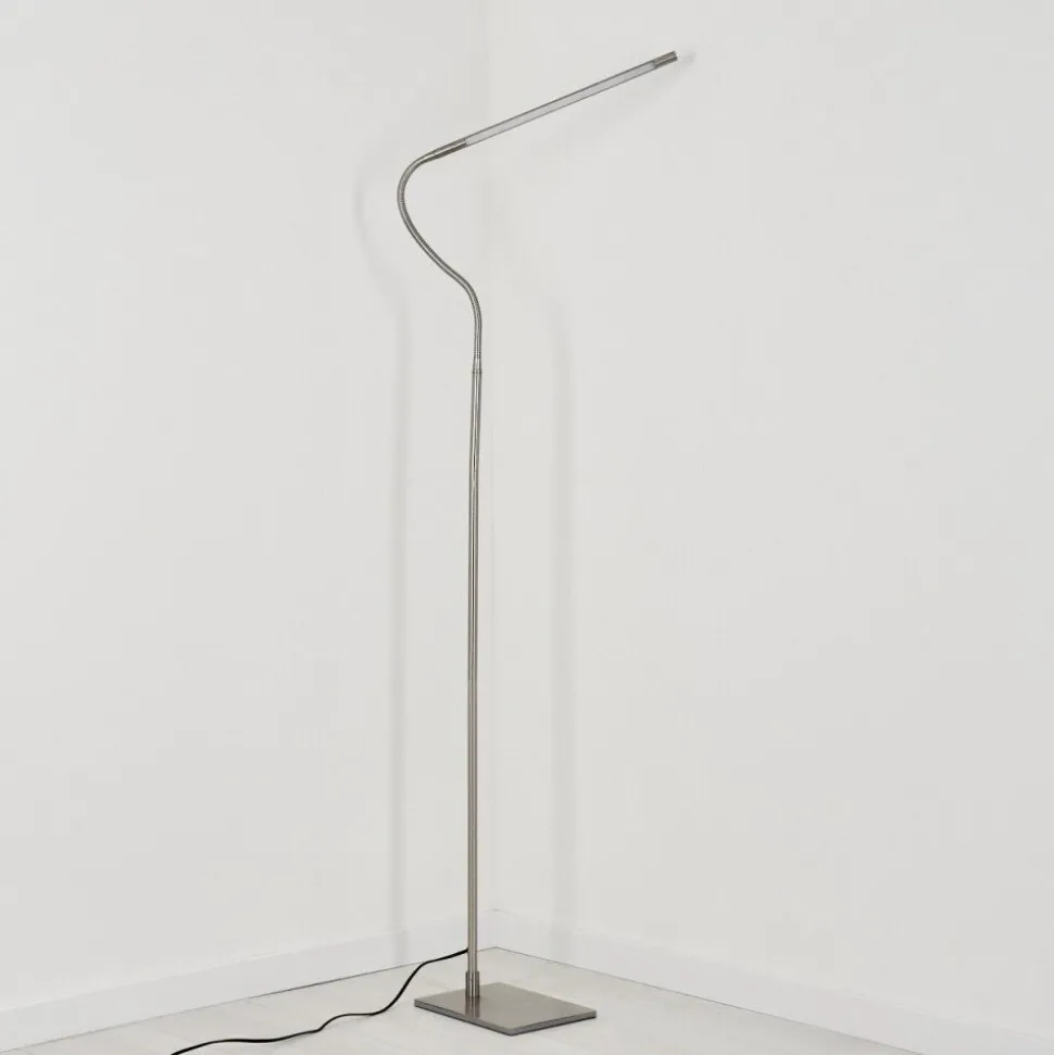 Lampadairereuland Led Nickel Mat, 1 Lumiere
