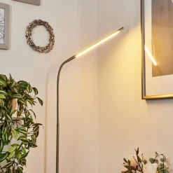 Lampadairereuland Led Nickel Mat, 1 Lumiere