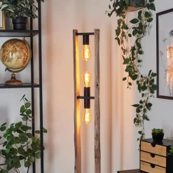 Lampadairesande Ecru, Noir, 3 Lumieres