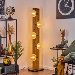 Lampadairesantorum Argent Oxyde, Ecru, 5 Lumieres