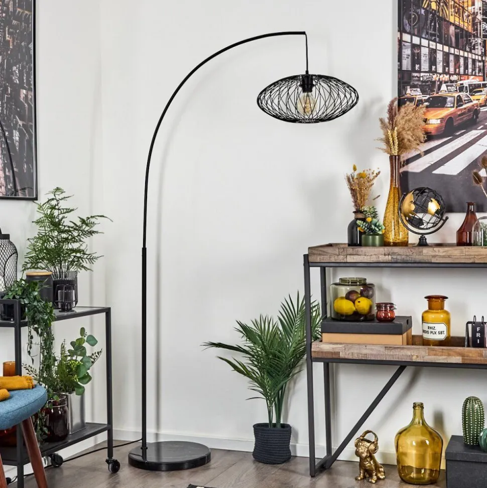 Lampe A Arc Banleou Noir, 1 Lumiere