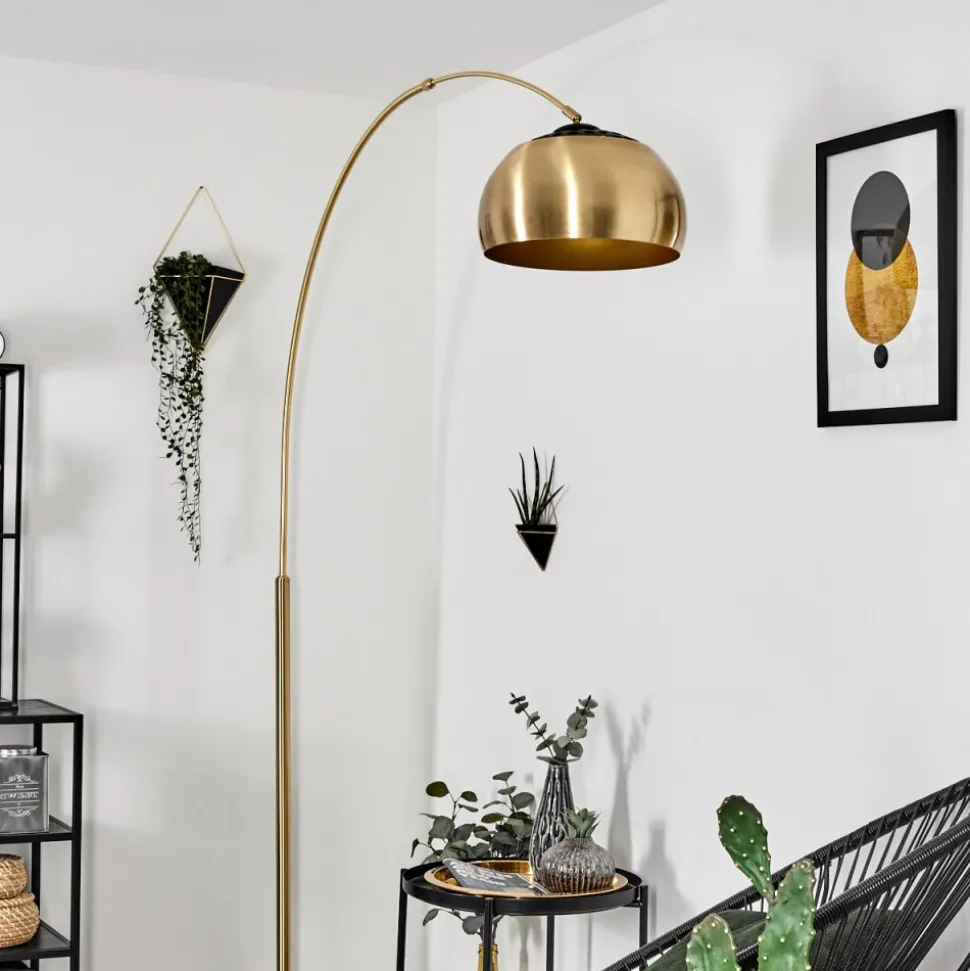 Lampe A Arclourinha Laiton, Noir, 1 Lumiere