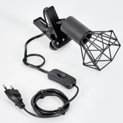 Lampe A Clipper Baripada Noir, 1 Lumiere