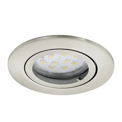Lampe A Encastrer Eglo Tedo Nickel Mat, 1 Lumiere