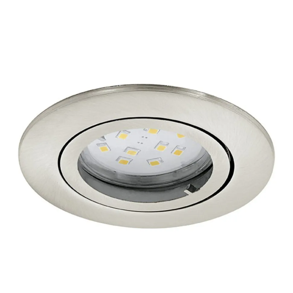 Lampe A Encastrer Eglo Tedo Nickel Mat, 1 Lumiere