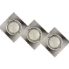 Lampe A Encastrer Lucide Focus Led Chrome, 3 Lumieres