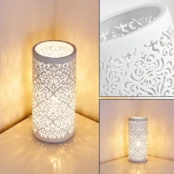 Lampe A Poser Aberjona Blanc, 1 Lumiere