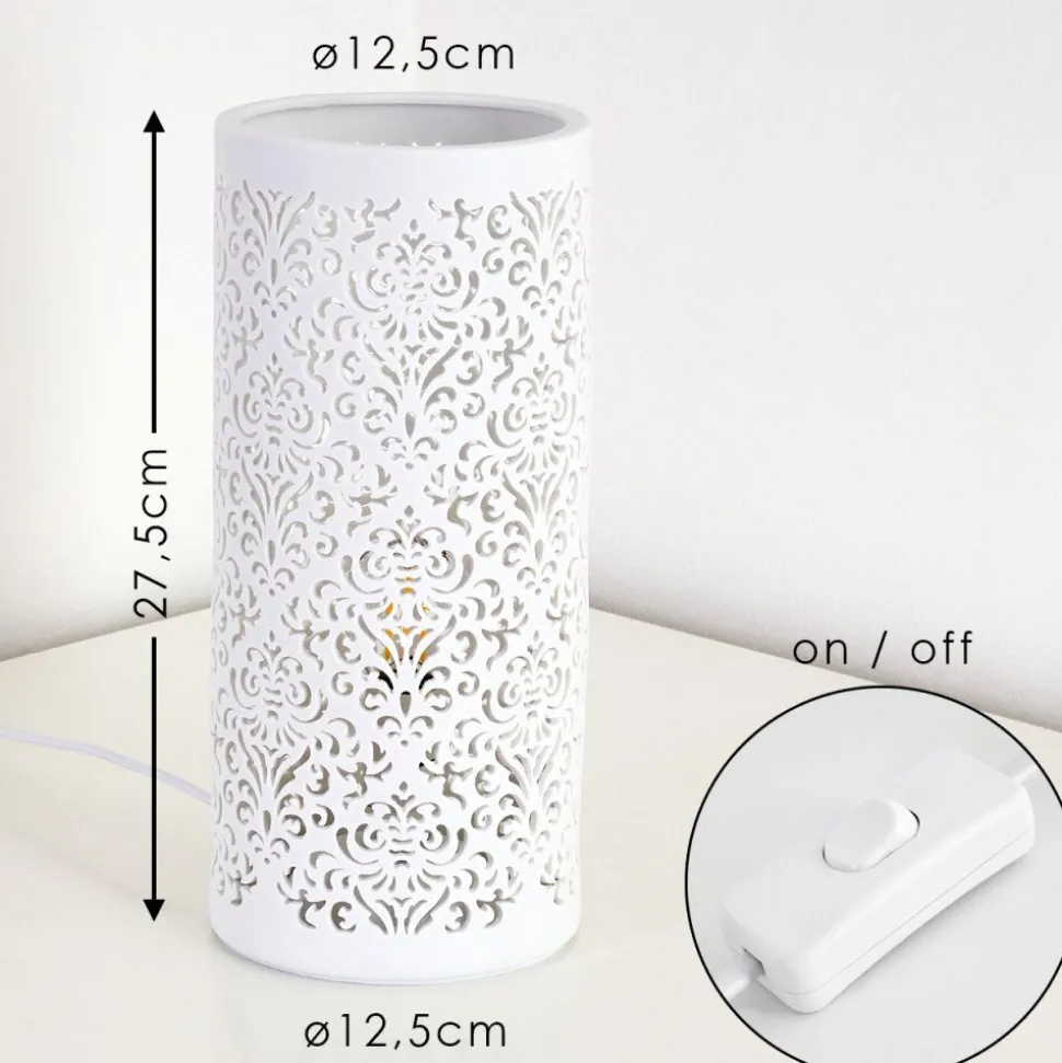 Lampe A Poser Aberjona Blanc, 1 Lumiere