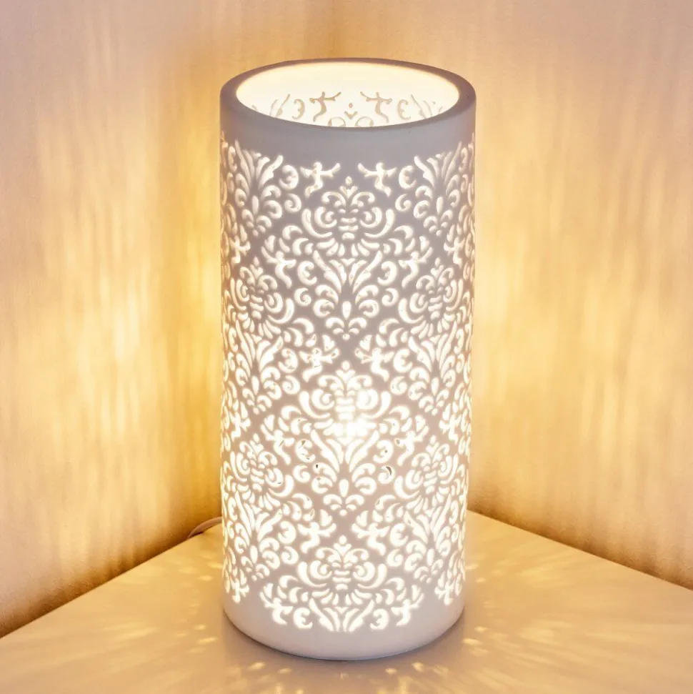 Lampe A Poser Aberjona Blanc, 1 Lumiere