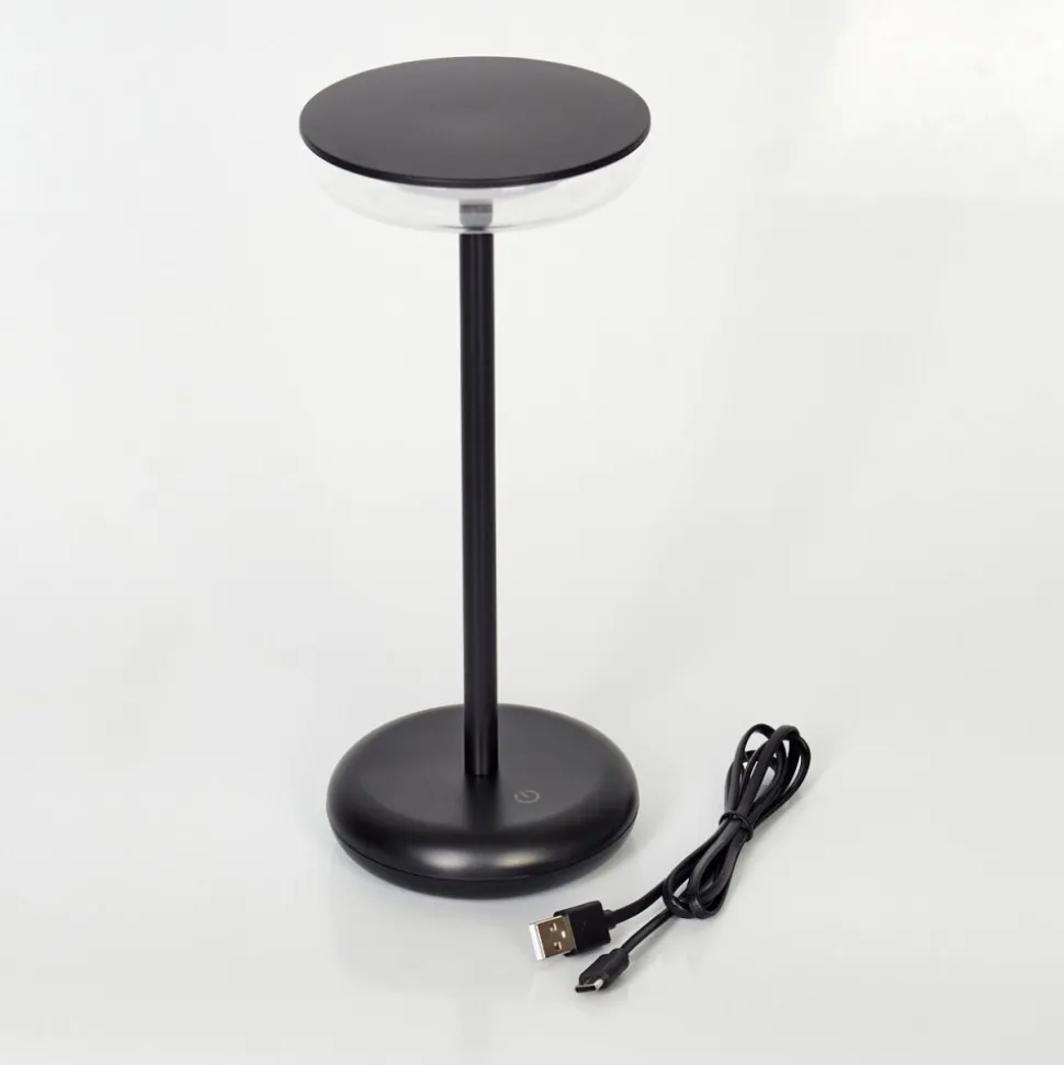 Lampe A Poser Baigorrita Led Noir, 1 Lumiere