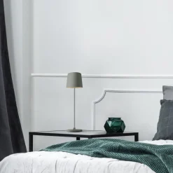 Lampe A Poser Brilliant Kaami Led Gris, 1 Lumiere