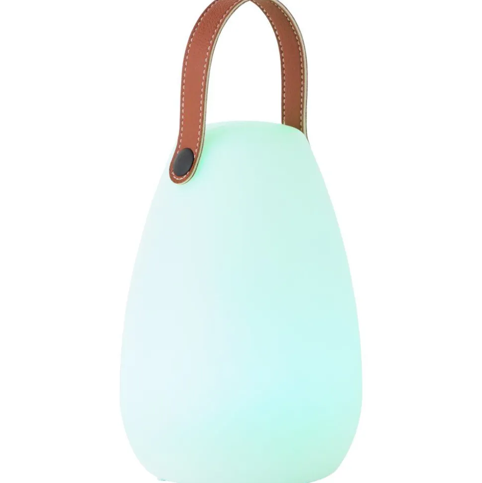 Lampe A Poser Brilliant Karie Led Brun, Blanc, 1 Lumiere, Telecommandes, Changeur De Couleurs