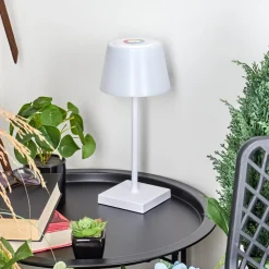 Lampe A Poser Burzaco Led Blanc, 1 Lumiere, Changeur De Couleurs