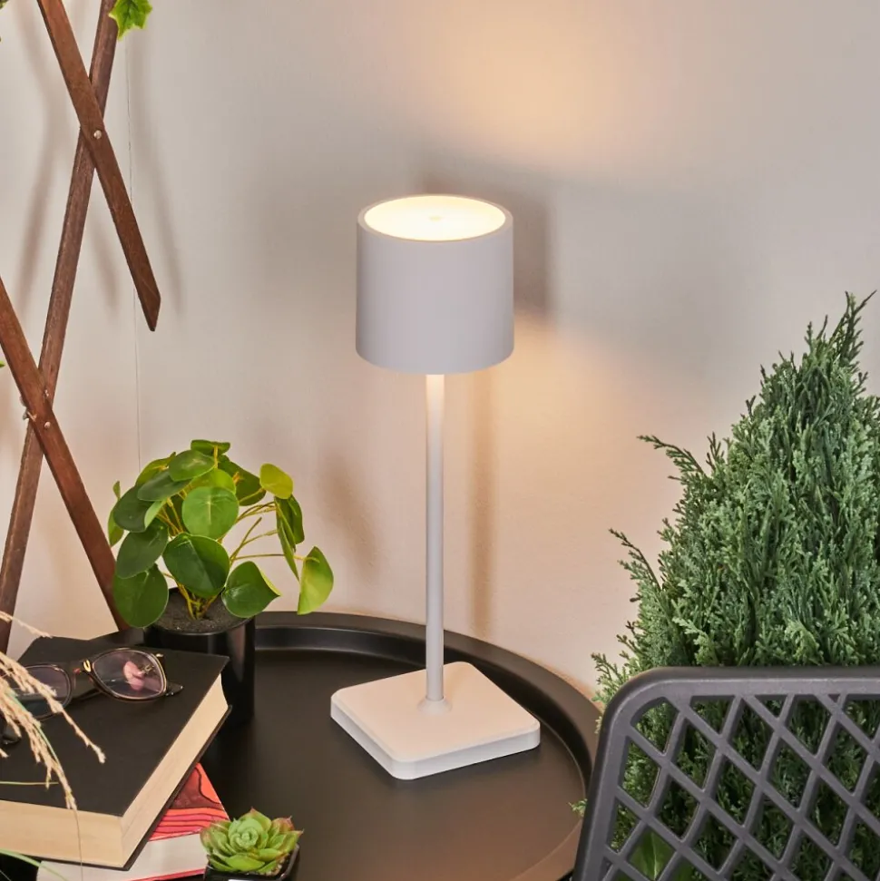 Lampe A Poser Cajas Led Blanc, 1 Lumiere