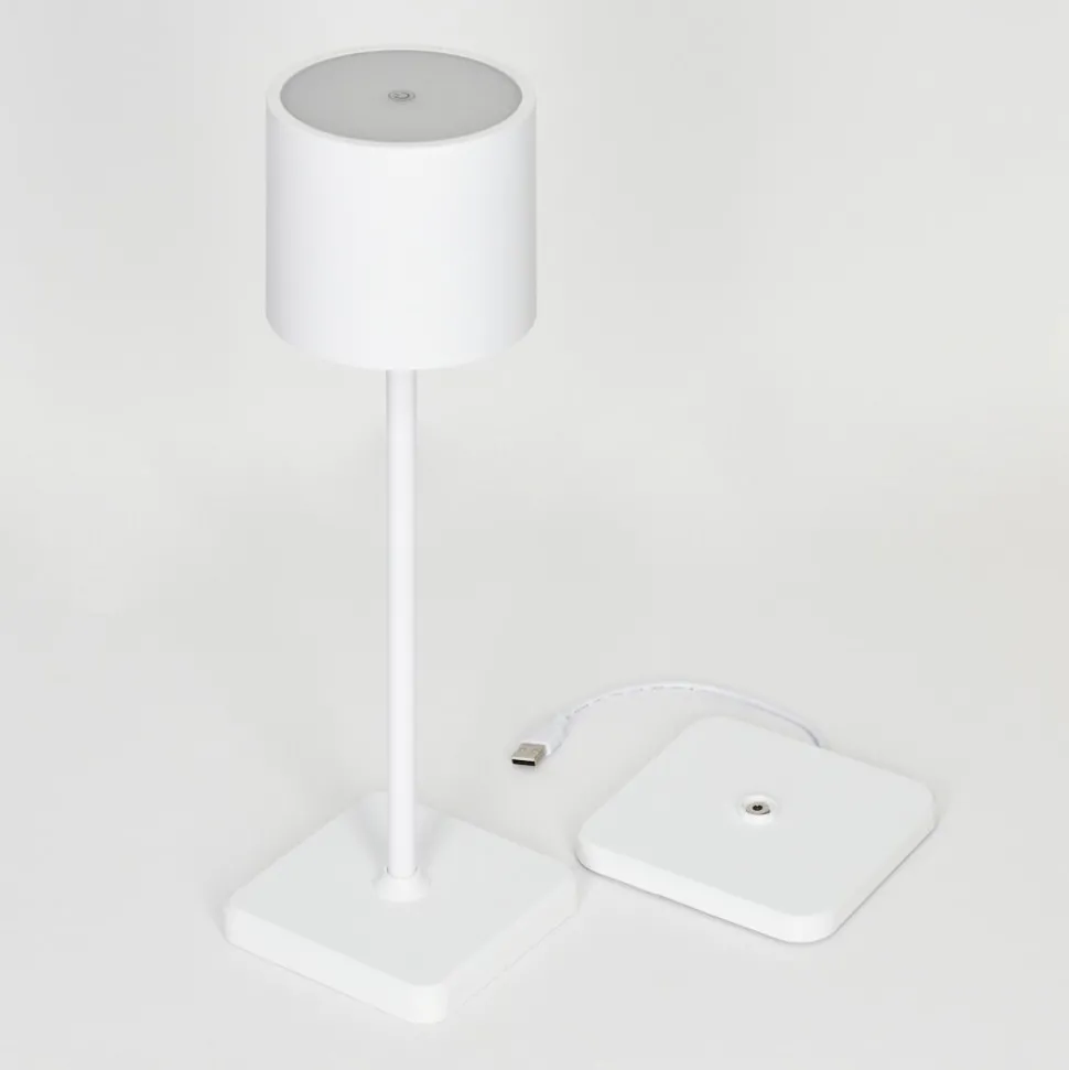 Lampe A Poser Cajas Led Blanc, 1 Lumiere