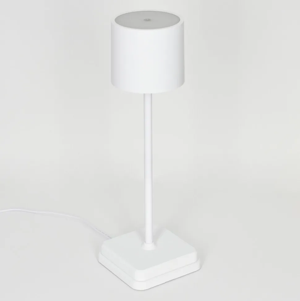 Lampe A Poser Cajas Led Blanc, 1 Lumiere