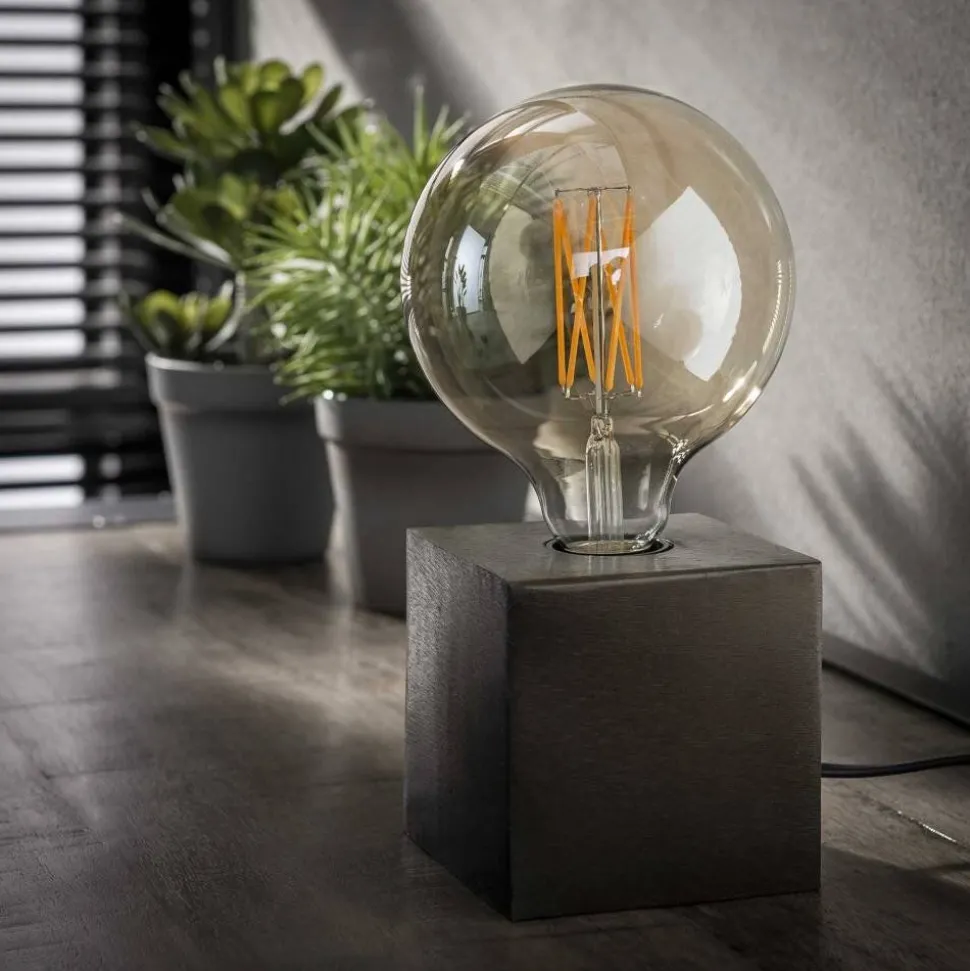 Lampe A Poser Dedemsvaart Nickel Mat, Noir, 1 Lumiere