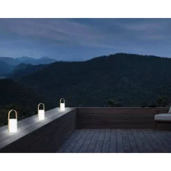 Lampe A Poser Eglo Cuenca Led Brun, Blanc, 8 Lumieres