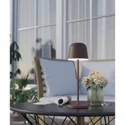 Lampe A Poser Eglo Mannera Led Rouille, 1 Lumiere