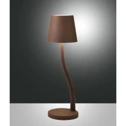 Lampe A Poser Fabas Luce Judy Led Rouille, 1 Lumiere