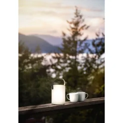 Lampe A Poser Fhl Easy Ciro Led Blanc, 1 Lumiere, Telecommandes, Changeur De Couleurs