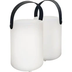 Lampe A Poser Fhl Easy Ciro Led Blanc, 1 Lumiere, Telecommandes, Changeur De Couleurs