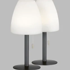 Lampe A Poser Fhl Easy Fiumara Led Noir, 1 Lumiere, Telecommandes, Changeur De Couleurs