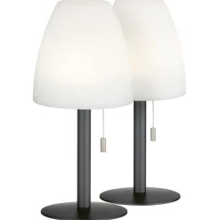 Lampe A Poser Fhl Easy Fiumara Led Noir, 1 Lumiere, Telecommandes, Changeur De Couleurs