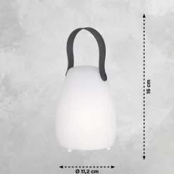 Lampe A Poser Fhl Easy Ruby Led Blanc, 1 Lumiere, Telecommandes, Changeur De Couleurs