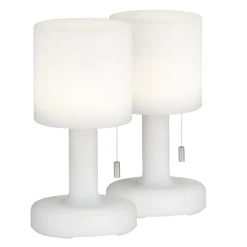 Lampe A Poser Fhl Easy Termoli Led Blanc, 1 Lumiere, Telecommandes, Changeur De Couleurs